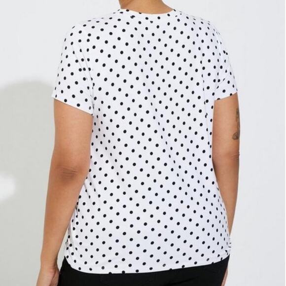 TORRID Polka Dot Super Soft Crew Neck Shirt Sz 3 - Picture 3 of 8